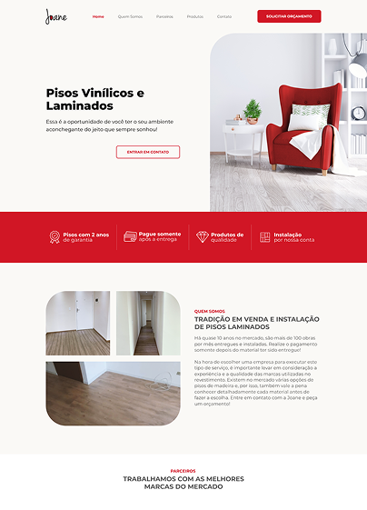 Institucional One Page – Joane Acabamentos
