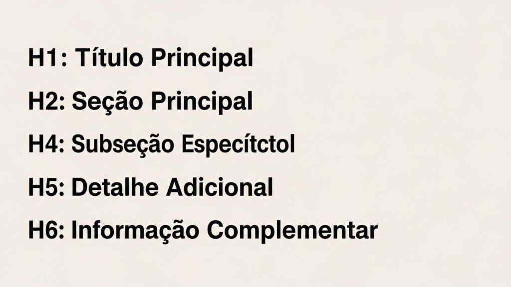 Estrutura de headings (H1–H6): como usar sem erros