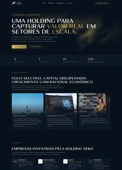 Landing Page – Holding Neko