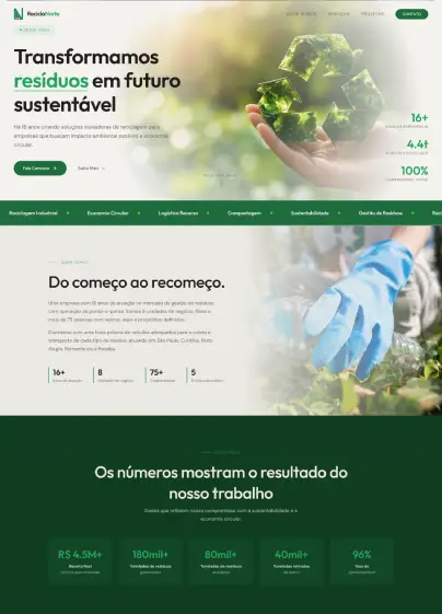 Landing Page – Recicla Norte